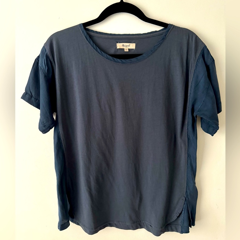 Madewell Boxy Tee Cotton & Silk